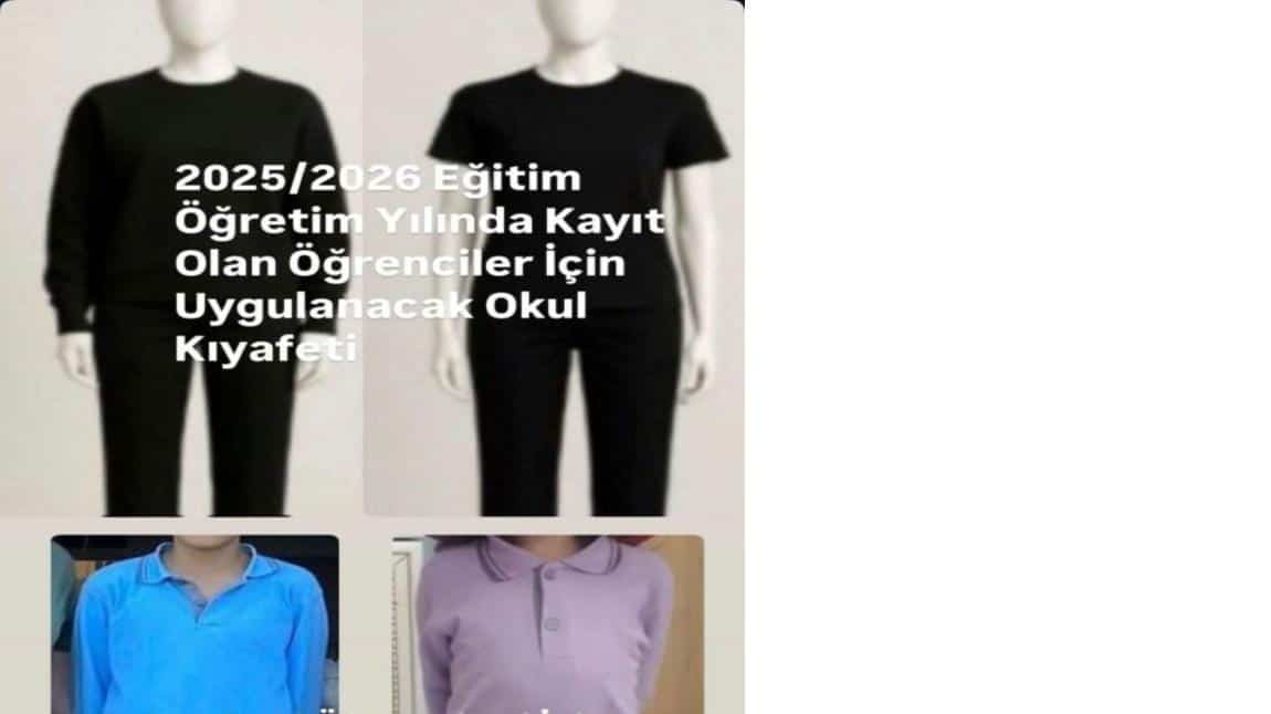 2025/2026 Eğitim Öğretim Yılı Evrenköy İlkokulu Okul Kıyafeti